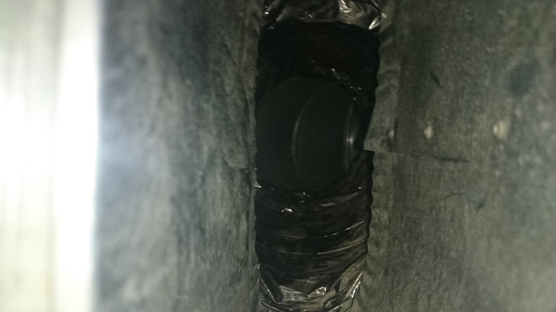 Duct vent after cleaning