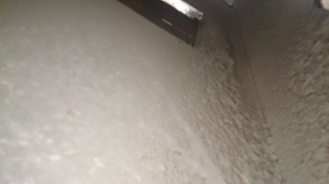 Dirty return duct before cleaning