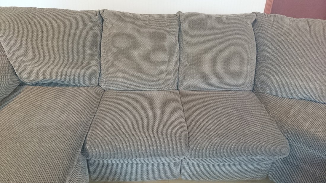 Upholstery after cleaning
