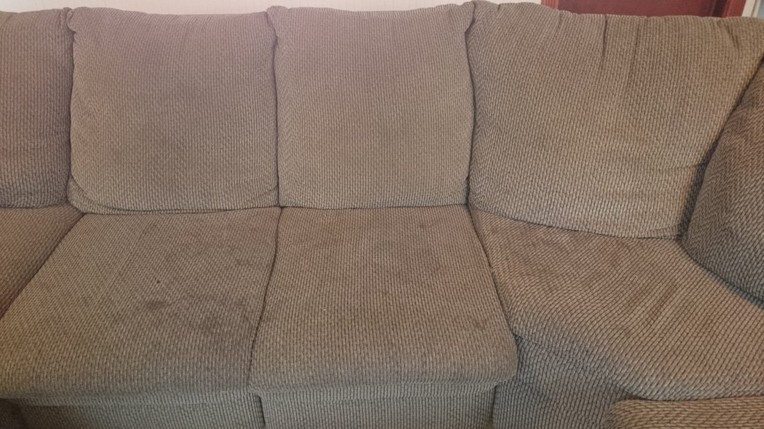 Upholstery before cleaning