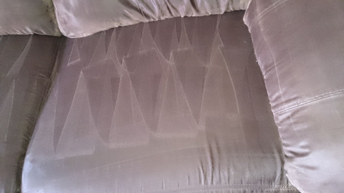 Upholstery after cleaning